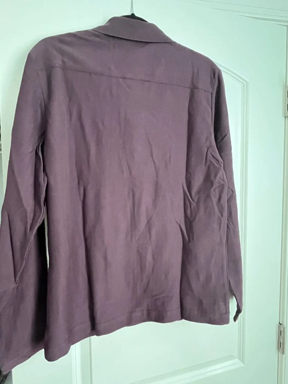NWT! Banana Republic Herringbone Cotton Long-Sleeve Polo Medium
